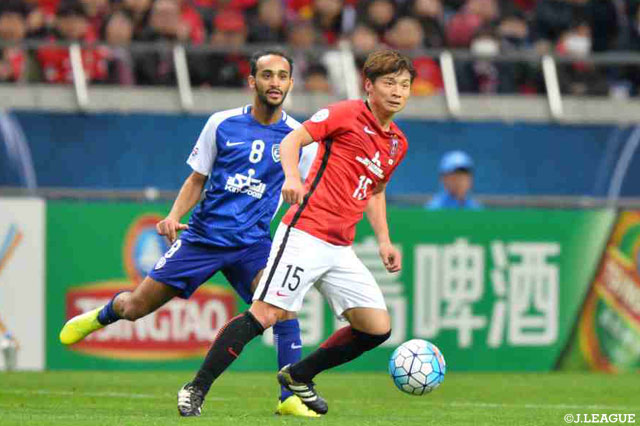 前半、積極的にシュートを放った長澤 和輝【ACL 決勝 第2戦 浦和vsアルヒラル】