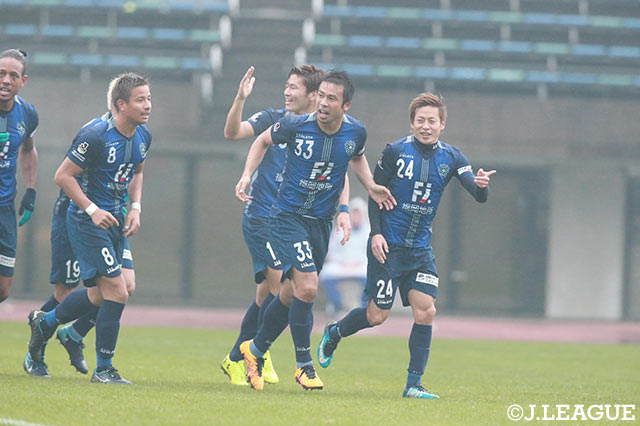 山瀬 功治の強烈な一撃で福岡が先制！ベテランが相変わらずの勝負強さを披露【Ｊ１昇格プレーオフ 準決勝 福岡vs東京Ｖ】 