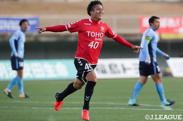 2ゴールを決め、チームを勝利に導いた樋口 寛規（福島）【明治安田Ｊ３ 第33節 福島vsYS横浜】