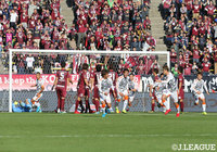 直接FKで同点ゴールをマークした北川 航也（清水）【明治安田Ｊ１ 第34節 神戸vs清水】