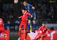 川又(磐田)は後半途中から出場し、得意の空中戦でチームに貢献した【EAFF E-1サッカー選手権2017決勝大会 日本vs北朝鮮】