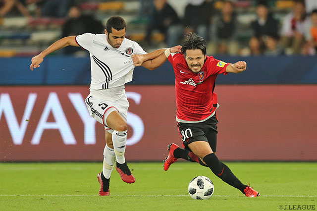 興梠 慎三（浦和）は決定機を迎えたが、惜しくもゴールネットを揺らすことはできず【FIFAクラブワールドカップ UAE 2017 アルジャジーラvs浦和】