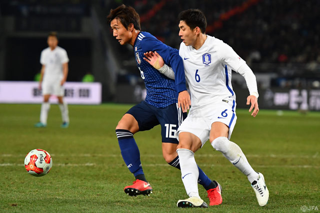 途中出場で代表デビューを果たした三竿 健斗（鹿島）【EAFF E-1サッカー選手権2017決勝大会 日本vs韓国】