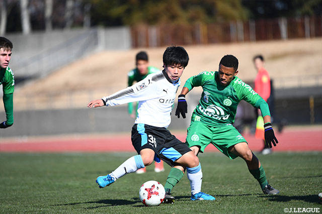 中盤で存在感を発揮した黒川 海翔（川崎ＦＵ-18）【JINYC GS 第1節 川崎Ｆ Ｕ-18vsシャペコエンセ】