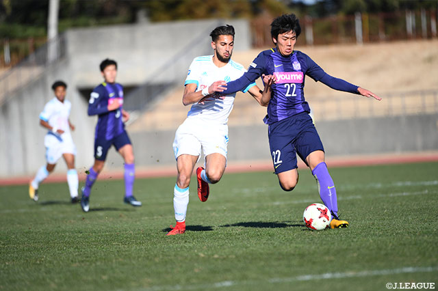 攻守に貢献した山﨑 大地（広島ユース）【JINYC GS 第1節 広島ユースvsオリンピック・マルセイユ】