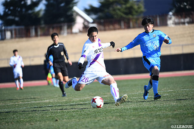 開始早々に先制点をあげた野浜 友哉（京都Ｕ-18）【JINYC GS 第2節 京都Ｕ-18vs川崎Ｆ Ｕ-18】