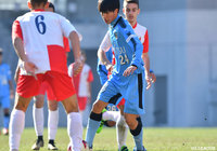 宮城 天（川崎Ｆ Ｕ-18）は果敢にゴールを狙った【JINYC GS 第3節 川崎Ｆ Ｕ-18vsヴォイヴォディナ】