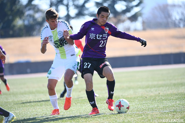 67分から途中出場した山田 楓喜（京都Ｕ-18）【JINYC GS 第3節 京都Ｕ-18vsシャペコエンセ】