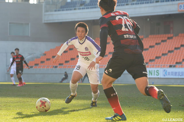 途中出場の棚田 颯（広島ユース）がゴールに攻め込む【JINYC GS 第3節 広島ユースvs浦項スティーラーズ】