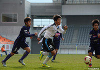 サイドを突破し得点のチャンスを作る宮代 大聖(川崎Ｆ Ｕ-18)【JINYC 3/4位決定戦 川崎Ｆ Ｕ-18vs広島ユース】