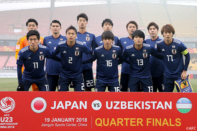 Ｕ-21日本代表のスターティングイレブン【AFC U-23選手権 中国2018 準々決勝 Ｕ-21日本vsＵ-23ウズベキスタン】