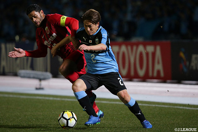 出場停止の車屋に代わり、先発出場した登里 享平（川崎Ｆ）【ACL GS MD1 川崎Ｆvs上海上港】