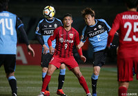23分に先制ゴールを決めたエウケソン（上海上港）【ACL GS MD1 川崎Ｆvs上海上港】
