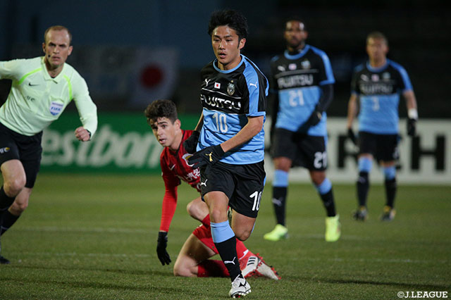 中盤で攻守に奔走した大島 僚太（川崎Ｆ）【ACL GS MD1 川崎Ｆvs上海上港】
