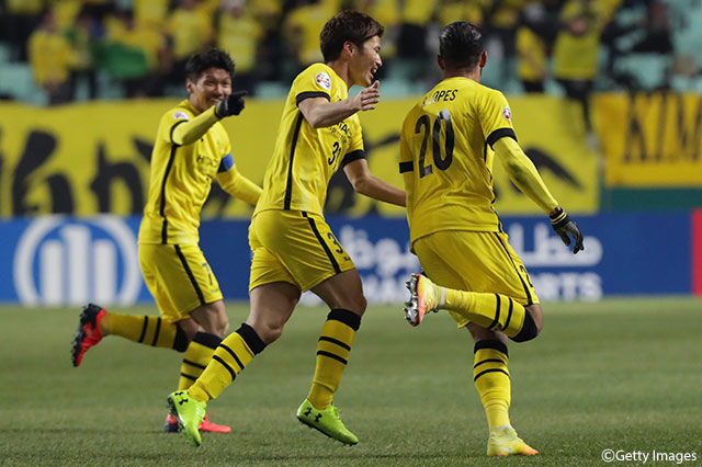 10分に先制点を決めたハモン ロペス（#20）【ACL GS MD1 全北現代vs柏】