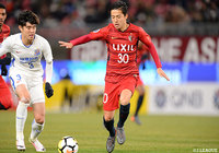 2年目ながら先発に抜擢され、左サイドを果敢に攻め上がった安部 裕葵（鹿島）【ACL GS MD1 鹿島vs上海緑地申花】