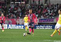 前半23分にソウザ（Ｃ大阪）が放ったシュートは惜しくもゴールならず【ACL GS MD2 Ｃ大阪vs広州恒大】