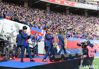 試合前には東京スカパラダイスオーケストラの生演奏が披露され、サポーターのモチベーションを上げた【明治安田Ｊ１ 第1節 FC東京vs浦和】
