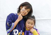 フェイスペイントもして、応援の準備はバッチリ！【明治安田Ｊ１第1節広島vs札幌】