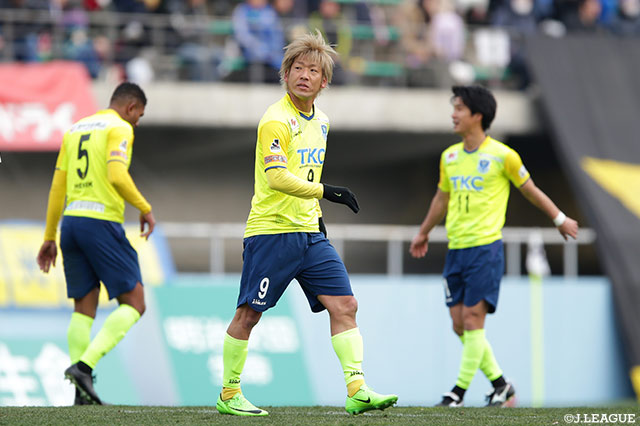 移籍後初ゴールを決めた大黒 将志（栃木）【明治安田Ｊ２ 第1節 栃木vs大分】