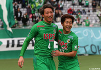 終了間際に畠中 槙之輔のシュートが決まり、ホームの東京Vが勝利を飾る【明治安田J2 第1節 東京Vvs千葉】
