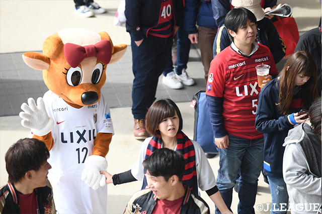 ホーム開幕戦、しかこに見送られながら、いざ応援へ！【明治安田Ｊ１ 第2節 鹿島vsＧ大阪】