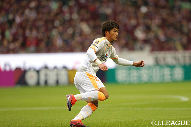 前半のうちに貴重な追加点を決めた北川 航也（清水）【明治安田Ｊ１ 第2節 神戸vs清水】