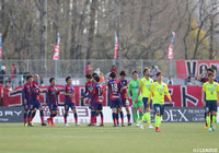 3－0と完勝した岡山。ホームでサポーターの熱い応援に応えた【明治安田Ｊ２ 第2節 岡山vs栃木】