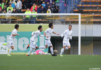 90分にゴールを挙げた風間 宏矢（岐阜）。このゴールがチームに勝利をもたらした【明治安田Ｊ２ 第3節 千葉vs岐阜】