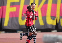 同点で迎えた85分にニウドがゴールを奪い福島は逆転で勝利した【明治安田生命Ｊ３リーグ　第1節 福島vs群馬】