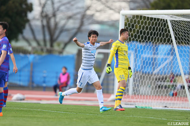 谷口 智紀の得点が口火となり沼津は3点を奪い完勝した【明治安田生命Ｊ３リーグ　第1節 Ｆ東23vs沼津】