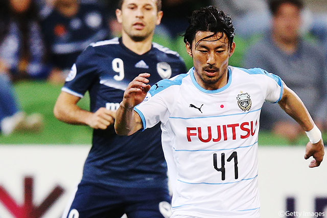 右サイドから何度もチャンスを作った家長 昭博（川崎Ｆ）【ACL GS MD4 メルボルンビクトリーvs川崎Ｆ】