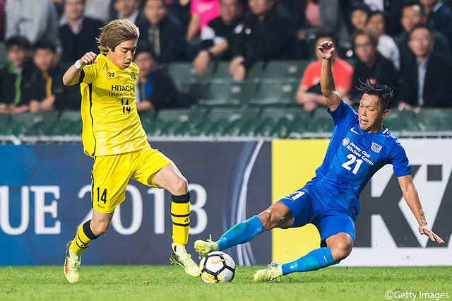 途中出場の伊東 純也（柏）が果敢にドリブルで持ち上がる【ACL GS MD4 傑志vs柏】