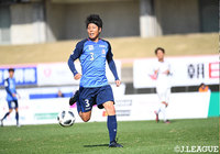 試合終了間際に勝ち越しゴールを決めた代 健司（富山）【明治安田Ｊ３ 第2節 富山vs藤枝】