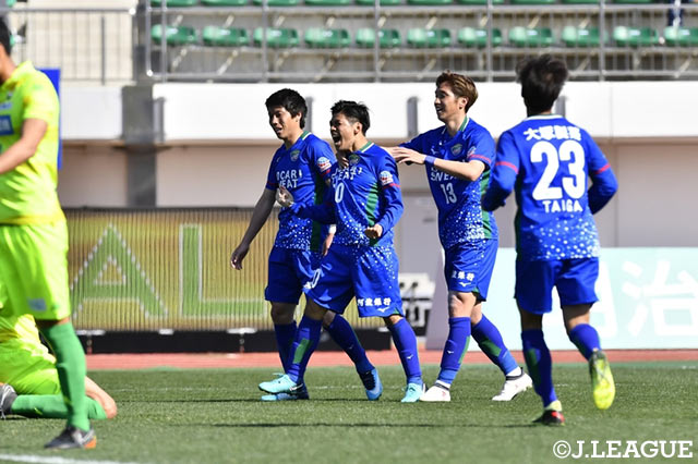 徳島にとって逆転となるゴールを挙げた杉本 太郎（徳島）【明治安田Ｊ２ 第4節 徳島vs千葉】