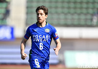 チーム3点目を挙げ、勝利を大きく手繰り寄せる活躍をみせたシシーニョ（徳島）【明治安田Ｊ２ 第4節 徳島vs千葉】