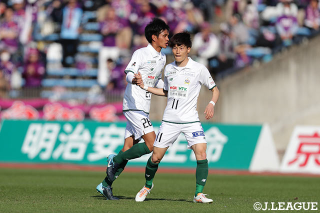 敵地で京都を相手に同点弾をマークした古橋 亨梧（岐阜／右）【明治安田Ｊ２ 第4節 京都vs岐阜】
