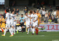 味方のシュートのこぼれを拾い同点ゴールを決めた阿部 拓馬（仙台）【明治安田Ｊ１ 第4節 清水vs仙台】