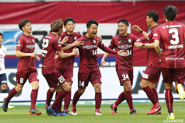 クリアボールに反応した藤田 直之のダイレクトシュートが決まり神戸が先制！【明治安田Ｊ１ 第4節 神戸vsＣ大阪】