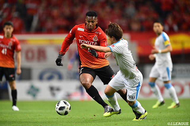 惜しいシュートを放つ場面も見られたが、不発に終わったジョー（名古屋）【明治安田Ｊ１ 第4節 名古屋vs川崎Ｆ】