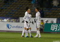 セルジーニョ（#8）がゴールを決め松本が1点差に詰め寄るが、追いつくことができなかった【明治安田Ｊ２ 第5節 町田vs松本】