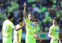 右サイドからのクロスをエベルトが頭で合わせ千葉が先制した【明治安田J2 第6節 千葉vs京都】