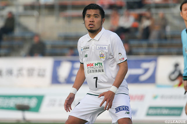 65分までにハットトリックを達成した田中 パウロ淳一（岐阜）【明治安田Ｊ２ 第6節 愛媛vs岐阜】