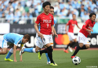 何度もチャンスを演出した武藤 雄樹（浦和）だったがチームの得点はPKの1点にとどまった【明治安田Ｊ１ 第5節 磐田vs浦和】