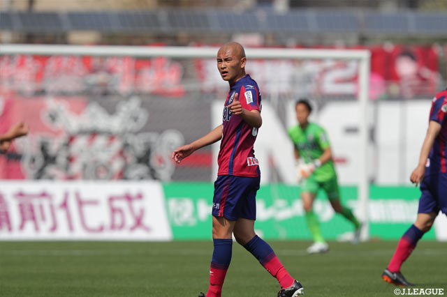 U-19日本代表の遠征から戻ってきた阿部 海大（岡山）【明治安田Ｊ２ 第7節 岡山vs愛媛】