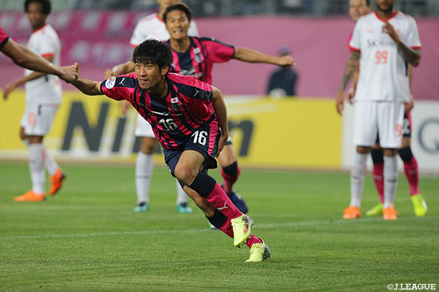 前半16分、CKから先制点を奪った片山 瑛一（Ｃ大阪）【ACL GS MD5 Ｃ大阪vs済州】