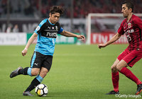 闘志を前面に押し出しプレーした大久保 嘉人(川崎F)だが、勝利に導くことはできず【ACL GS MD5 上海上港vs川崎F】