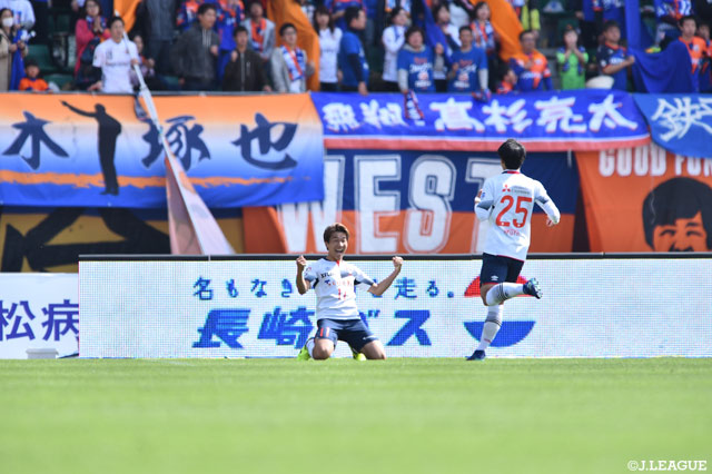 40分に今季初ゴールを決めた永井 謙佑（FC東京）【明治安田Ｊ１ 第6節 長崎vsFC東京】