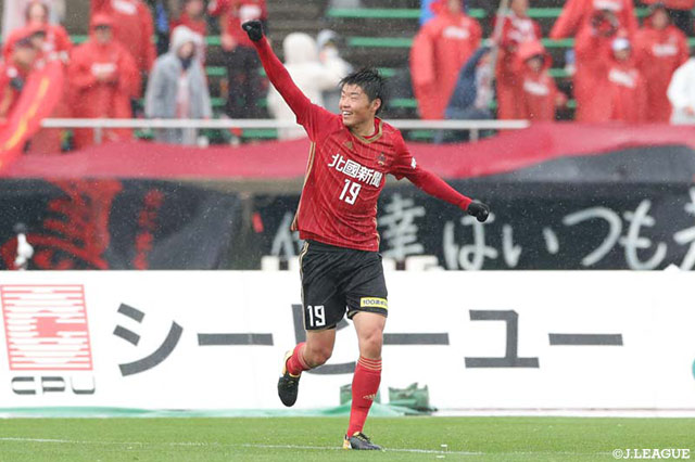 垣田 裕暉のゴールが決まり、金沢が試合を振り出しに戻す！【明治安田Ｊ２ 第8節 金沢vs千葉】