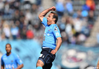 12分にレアンドロ ドミンゲス（横浜FC）が先制点をゲット！【明治安田Ｊ２ 第8節 横浜FCvs福岡】